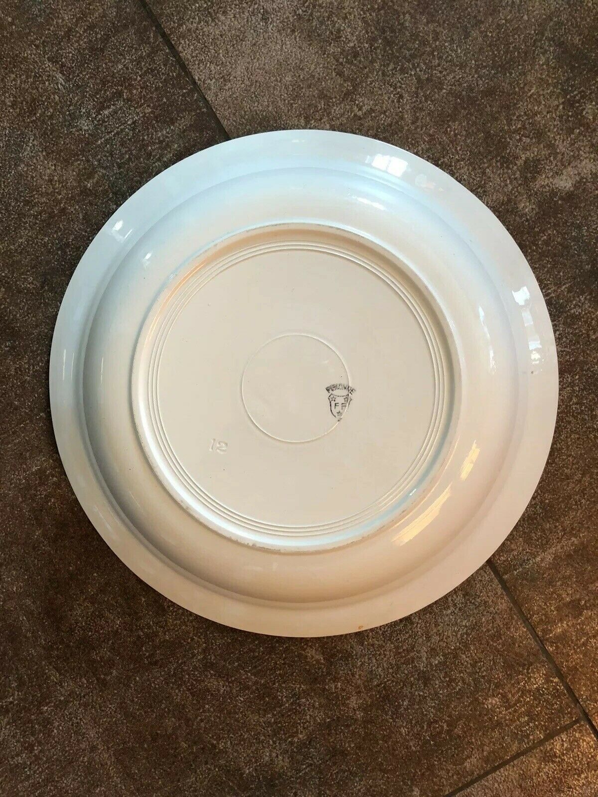 Pexonne FF XIX eme white earthenware dish