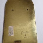 Brass mirror by Frankie d'Homborchveld, unique piece, 60 x 35 cm