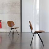 PAIR FOLDING-CHAIRS S88 BY OSVALDO BORSANI FOR TECNO
