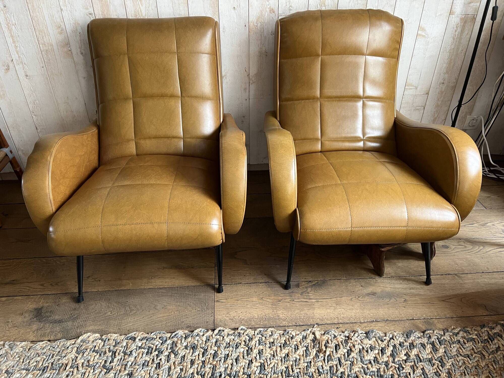 The armchairs that make a pair.
