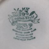 Assiette English style "Hare & Hounds" Luneville France