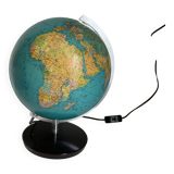 Vintage globe 1976 German terrestrial (French) JRO changeable image - 34 cm