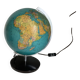 Vintage globe 1976 German terrestrial (French) JRO changeable image - 34 cm