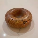 Vintage red travertine ashtray attributed to Sergio Asti for Up&up, Italy, 1970s