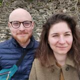 Vintage molded globe glass wall lamp