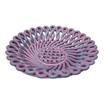 Vallauris ceramic slip fruit bowl