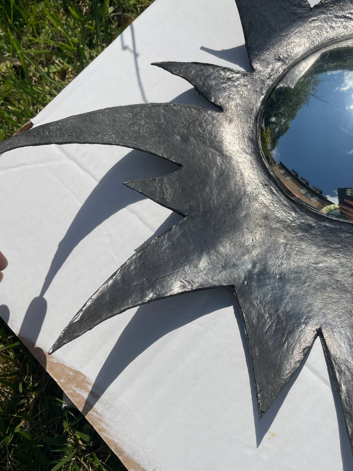 Miroir sorcière soleil vintage