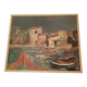 Tableau à l'huile Malrieux - port de Grèce