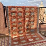 Berber beni ouarain ocher carpet