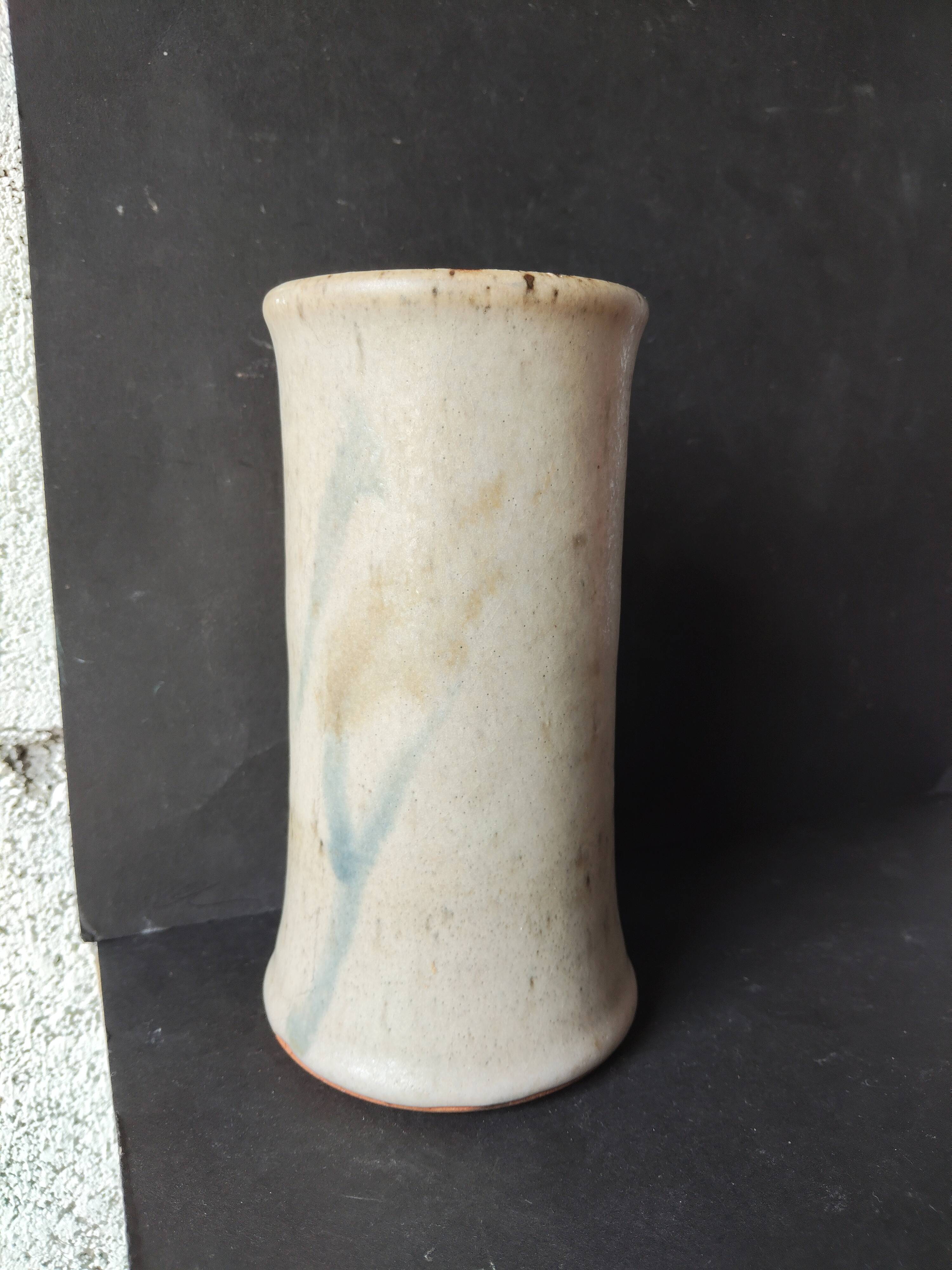 Stoneware vase signed St Maur attributed to Michel Pastore and Évelyne Porret.