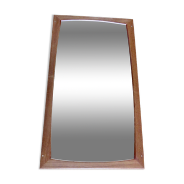 Teak mirror by Aksel Kjersgaard. Denmark 1965