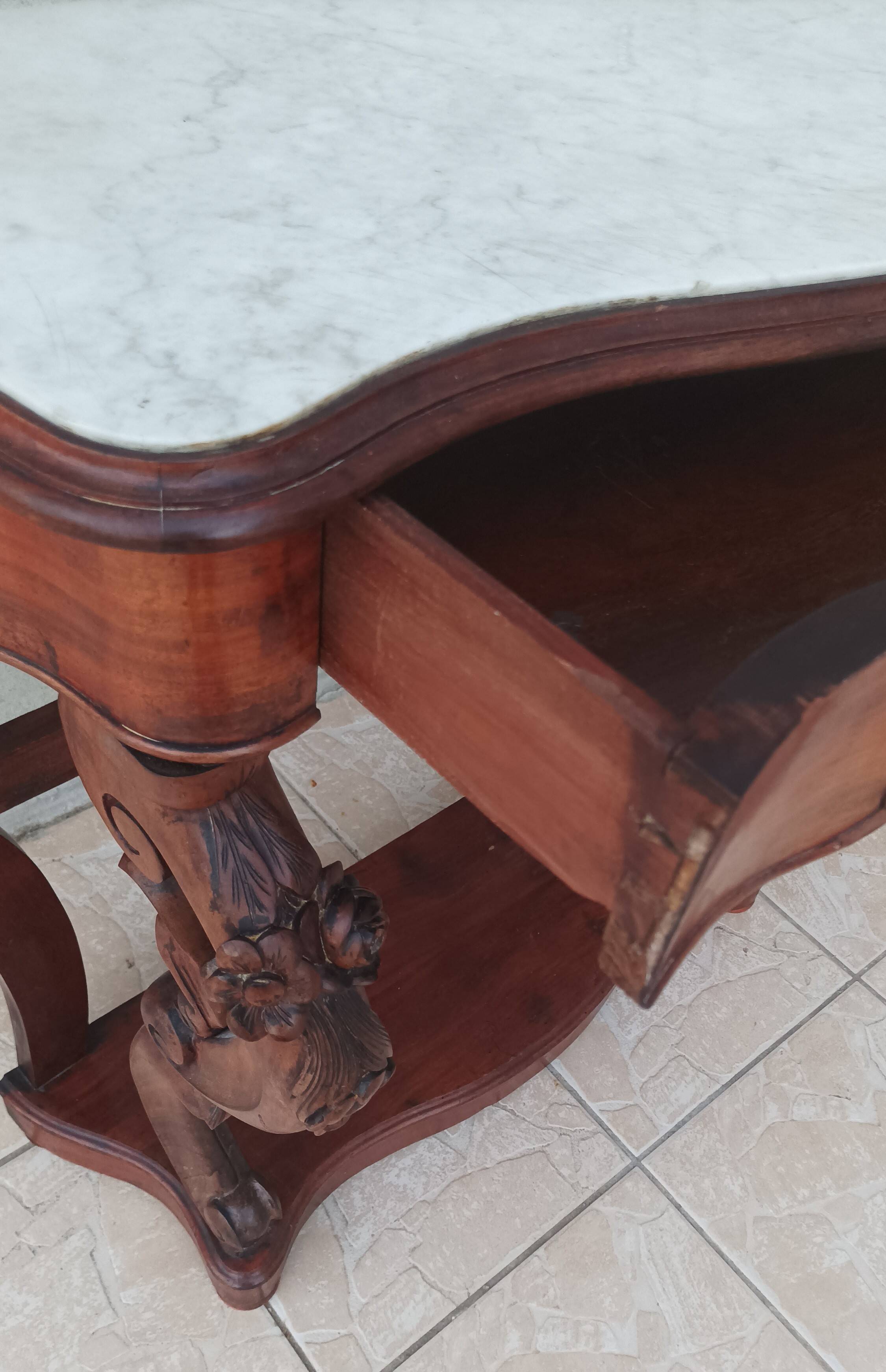 Napoleon III mahogany console