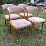 Series of 4 scandinavian chairs