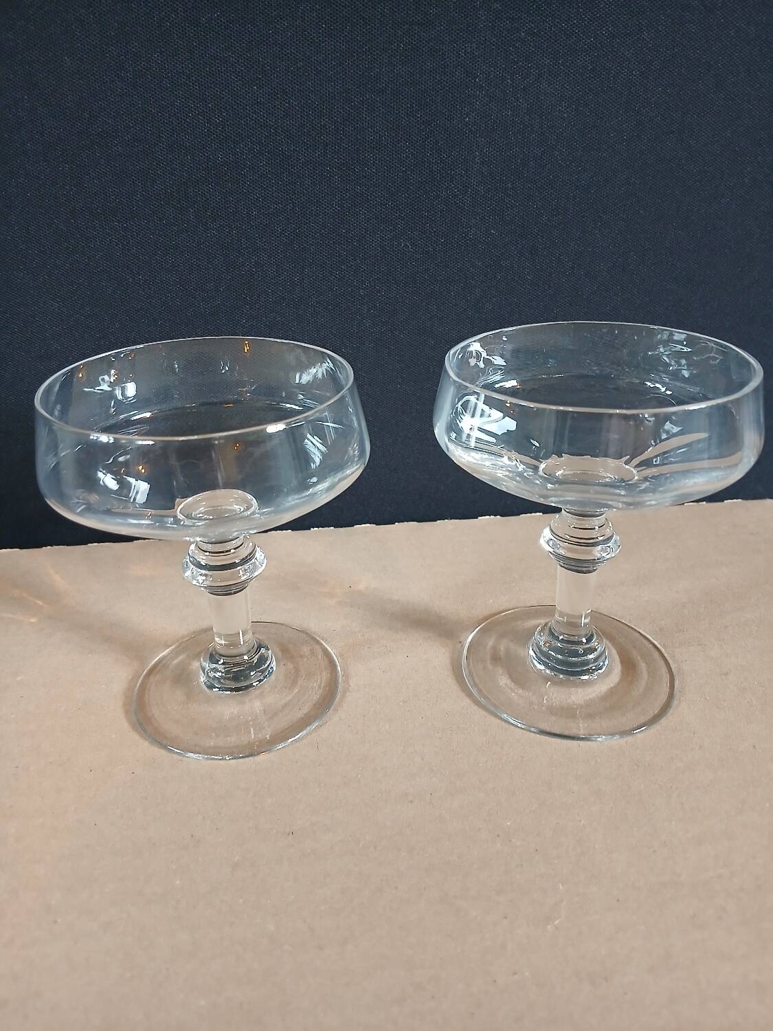 4 coupes à champagne vintages