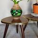 Pair of mini-seeded tripods 50s plant holder