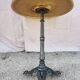 Vintage bistro side table with brown top
