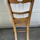 Straw and wood farm chair