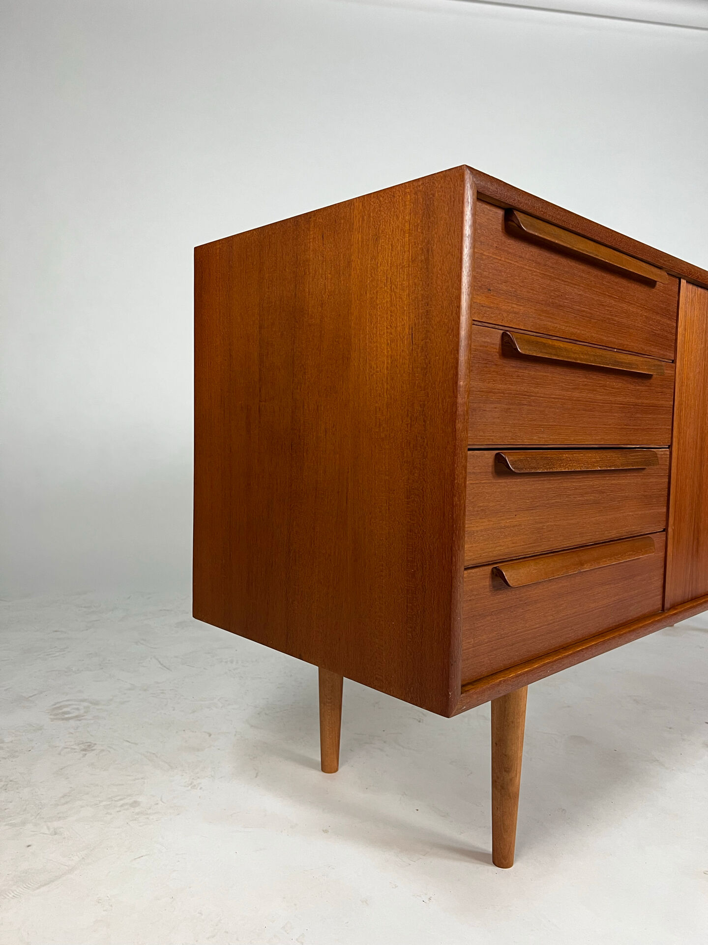 Mid-century teak sideboard by Georg Satink for WK Möbel 60s vintage