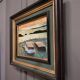 Oil on canvas by Ségalen representing two annexes turned over 20th century