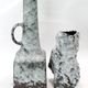 Duo of modernist ceramic vases and brutalist 1960-70 by ES-Keramik Germany