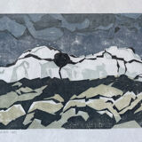 Gravure montagnarde de Sylvain Schimek