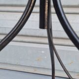 Wrought iron tripod floor lamp