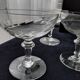 8 old glass champagne glasses