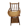 Ancienne chaise haute cannée baumann  transformable en bois