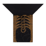 Gold on Black Art Deco Jardiniere with craquelure Japan