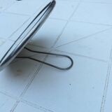 Round magnifying barber mirror to place or hang