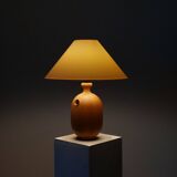 Rare vintage wooden table lamp by Dyrlund Denmark.