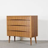 Commode Avalon du milieu du siècle en teck. Style vintage moderne et rétro.