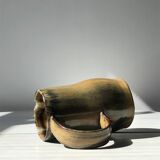 Ceramic spout decanter, brightly coloured and trendy