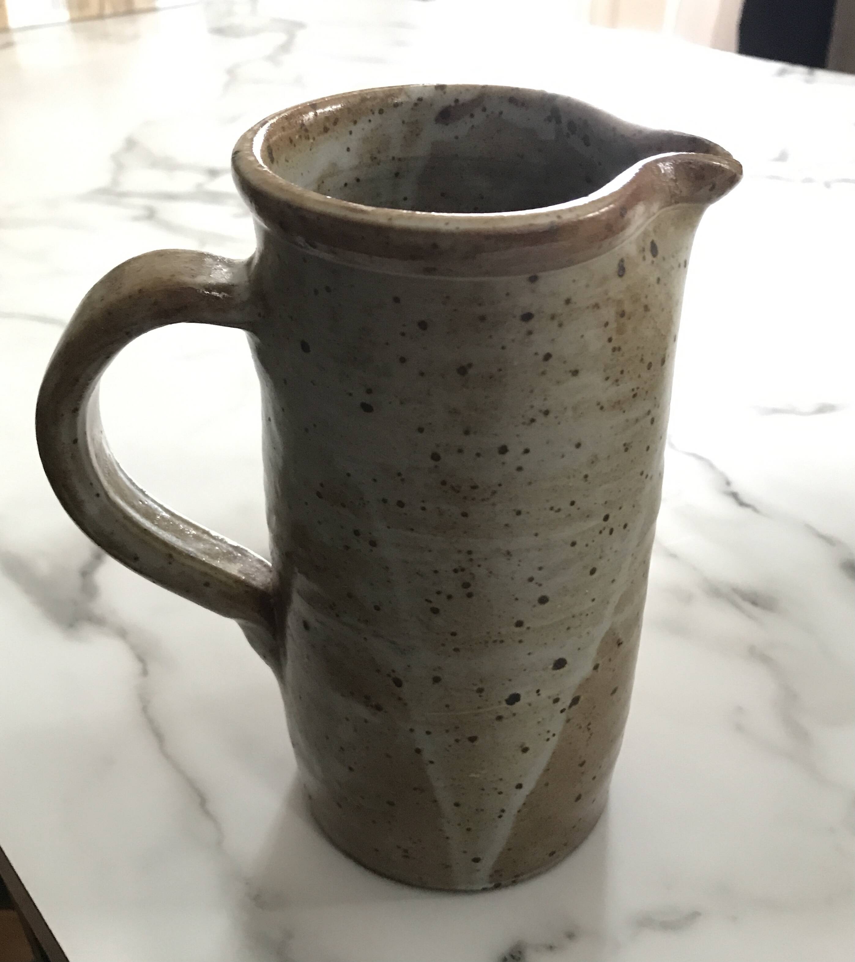 Pyrite stoneware pitcher