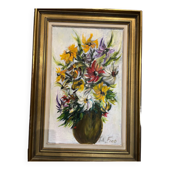 Oil painting Spring flowers