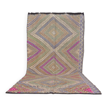 Tapis Kilim tissé à la main Oushak coloré sku 1892