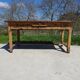 Restored antique farmhouse table, made entirely of solid oak.