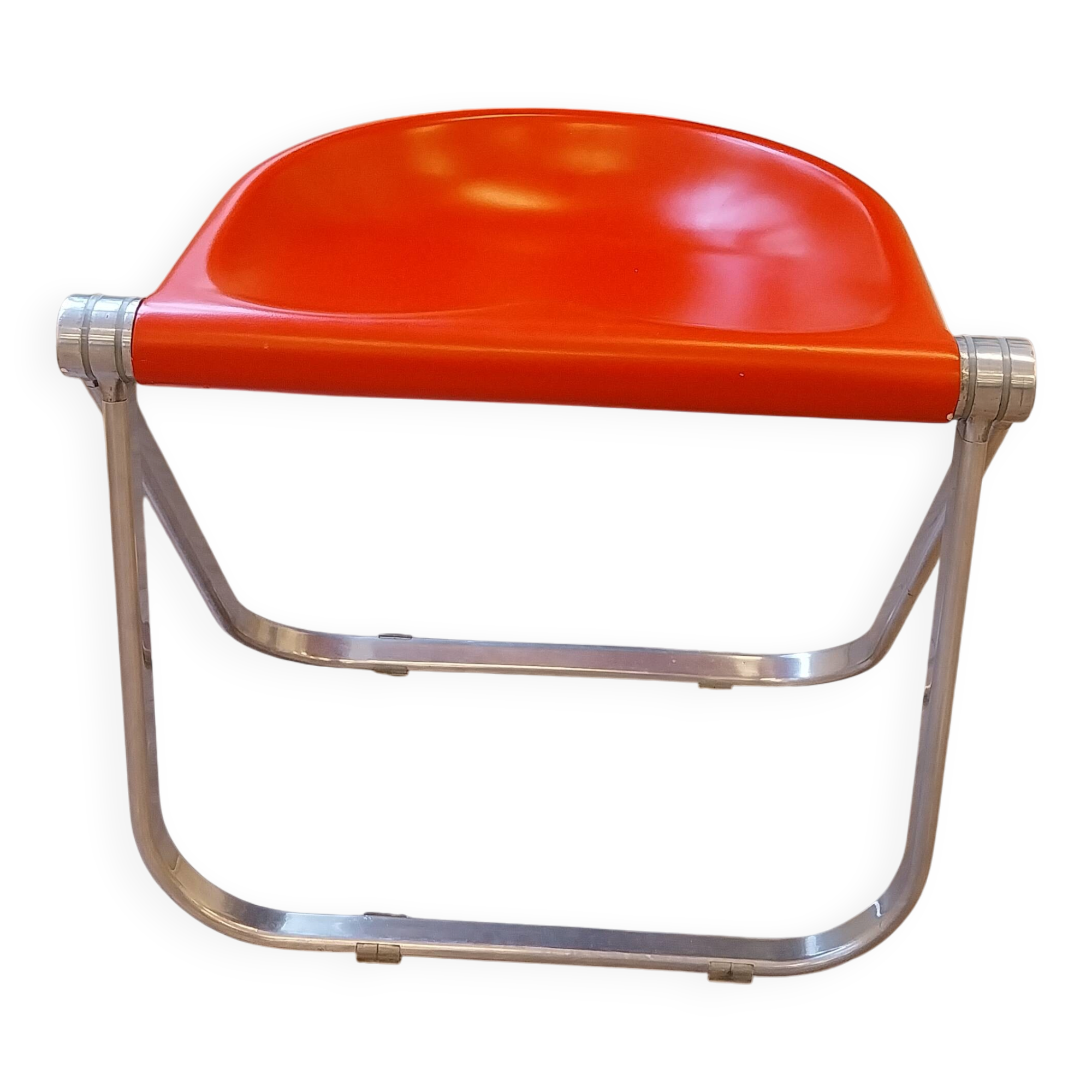 Vintage red Pluff stool – Anonima Castelli