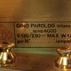 Lampe de table en verre ciselé et laiton par Gino Paroldo pour Dinodei, années 1960