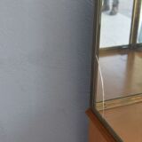 Brass and wood store window