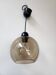 Smoked glass pendant light
