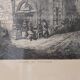 Framed antique engraving — "House of the Pastry Chef"