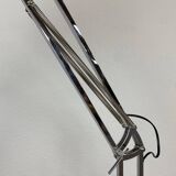 Lampe sur pied en chrome de style industriel