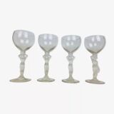 4 glasses of crystal wine Venus and Bacchus, Bayel