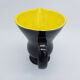 Pitcher Digoin Sarreguemines black satin and yellow
