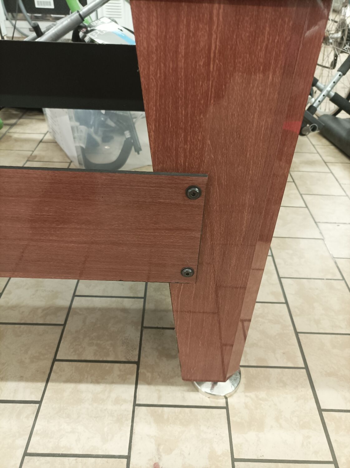 Old table football wood chrome vintage