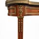Kidney table in mahogany, brocatelle marble, Louis XV Transition, 19th century.