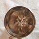 Vintage hollywood regency style apple shaped silver metal box