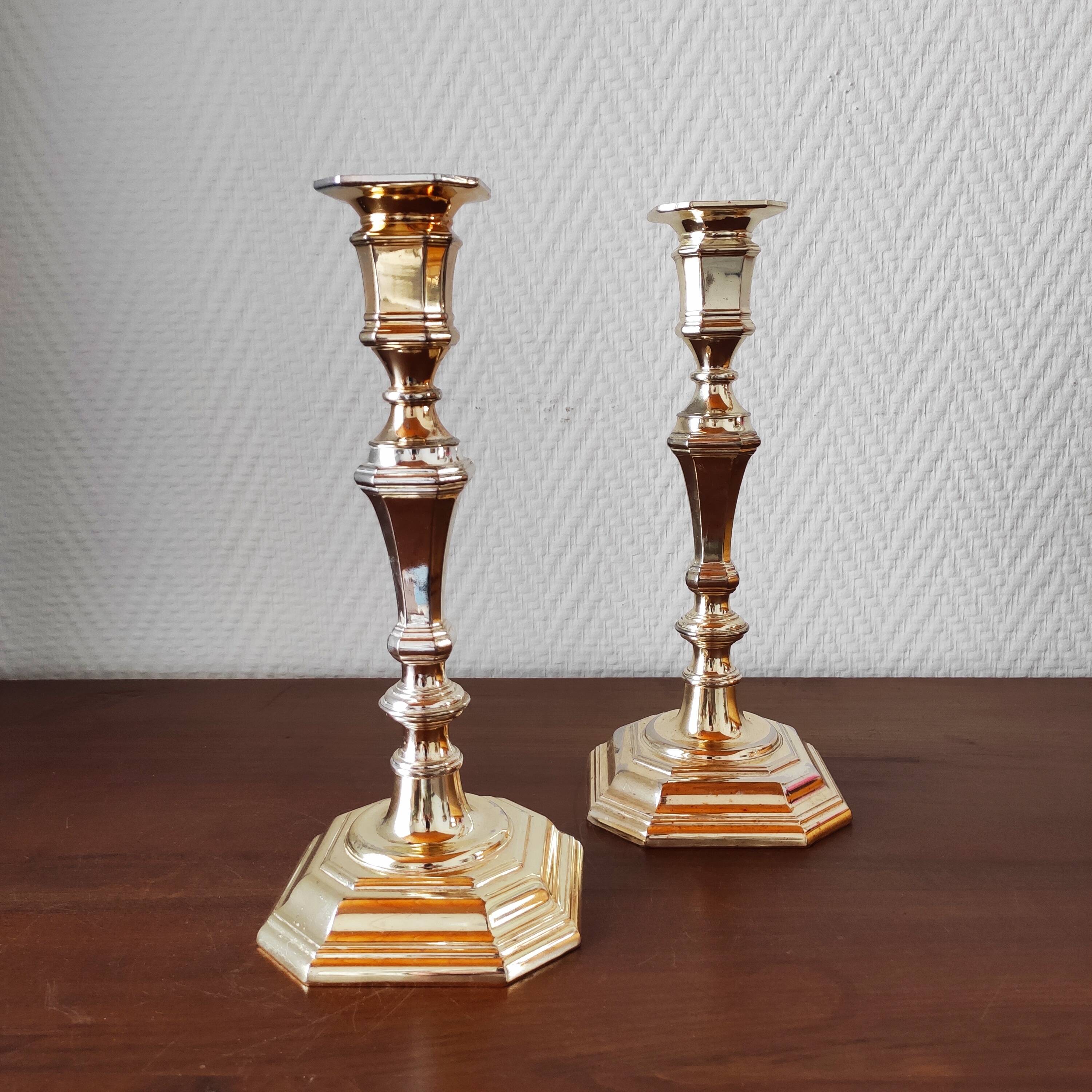 Pair of classic vintage candlesticks