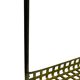 Vintage Wall shelf Pilastro perforated yellow wall unit 1960